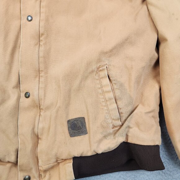 Vintage Quilt Lined Canvas Workwear Sante Fe Jacket Men's 2XL Corduroy Collar - Picture 3 of 16